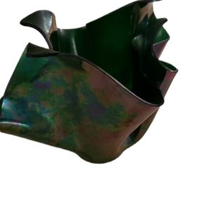 Carnival glass handkerchief  vase